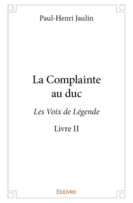 Couverture La Complainte au Duc Couverture La Complainte au Duc